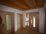 Holztüren und Deckenverkleidung aus Holz