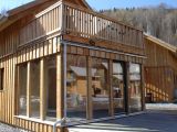 Wintergarten und Terrasse aus Holz