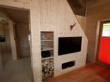 Wohnwand aus Holz
