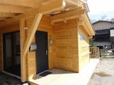 Eingangsbereich Holzhaus